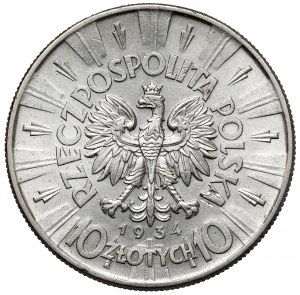 Piłsudski 10 zloty 1934 - Official
