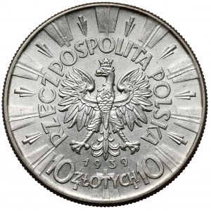 Piłsudski 10 złotych 1939