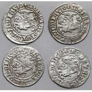 Zygmunt I Stary, Półgrosze Wilno 1510 - zestaw (4szt)