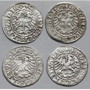 Zygmunt I Stary, Półgrosze Wilno 1510 - zestaw (4szt)