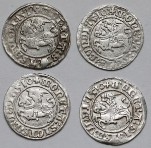 Sigismund I the Old, Vilnius 1510 half-penny - set (4pcs)