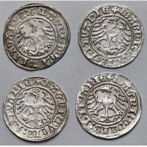 Zygmunt I Stary, Półgrosze Wilno 1510 - zestaw (4szt)