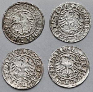 Sigismund I the Old, Vilnius 1510 half-penny - set (4pcs)