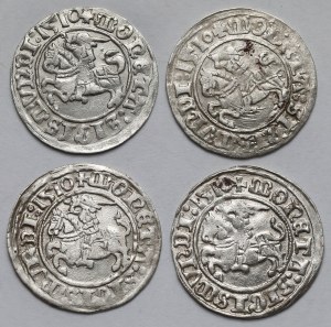 Sigismund I the Old, Vilnius 1510 half-penny - set (4pcs)