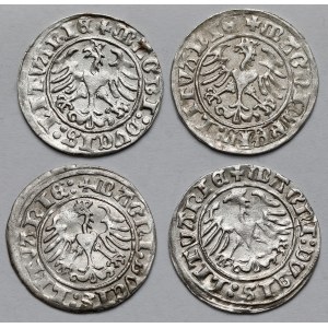 Zygmunt I Stary, Półgrosze Wilno 1510 - zestaw (4szt)