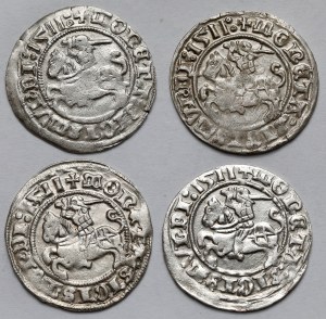 Sigismund I the Old, Vilnius 1511 half-penny - set (4pcs)
