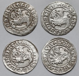 Sigismund I the Old, Vilnius 1511 half-penny - set (4pcs)