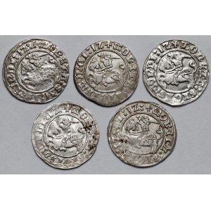 Zygmunt I Stary, Półgrosze Wilno 1512 - zestaw (5szt)