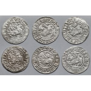 Zygmunt I Stary, Półgrosze Wilno 1517-1518 - zestaw (6szt)