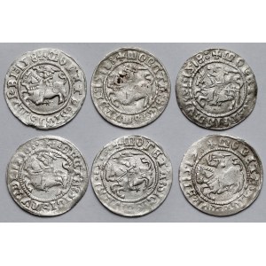 Zygmunt I Stary, Półgrosze Wilno 1517-1518 - zestaw (6szt)