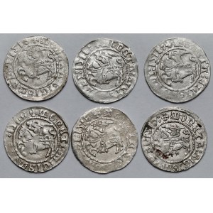 Zygmunt I Stary, Półgrosze Wilno 1517-1518 - zestaw (6szt)