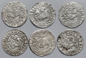 Sigismund I the Old, Half-penny Vilnius 1517-1518 - set (6pcs)