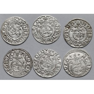 Zygmunt III Waza, Półtoraki Bydgoszcz 1620-1625 - zestaw (6szt)