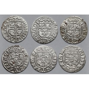 Zygmunt III Waza, Półtoraki Bydgoszcz 1620-1625 - zestaw (6szt)