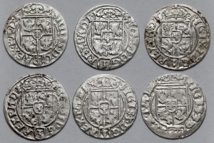Sigismond III Vasa, Demi-traces Bydgoszcz 1620-1625 - set (6pcs)