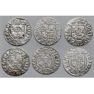 Zygmunt III Waza, Półtoraki Bydgoszcz 1620-1625 - zestaw (6szt)
