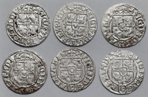 Sigismond III Vasa, Demi-traces Bydgoszcz 1620-1625 - set (6pcs)