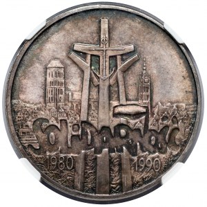 100,000 PLN 1990 Solidarity - variety A