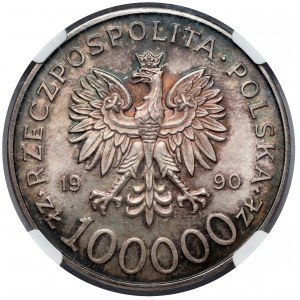 100.000 złotych 1990 Solidarność - odmiana A