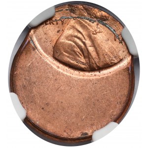 USA, 1 cent Lincoln - offcenter - piękny