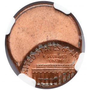 USA, 1 cent Lincoln - offcenter - piękny