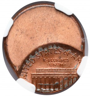 USA, 1 cent Lincoln - offcenter - piękny