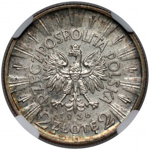 Piłsudski 2 zloty 1936 - année rare