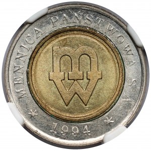 PRÓBA tłoczenia 5 złotych 1994 B