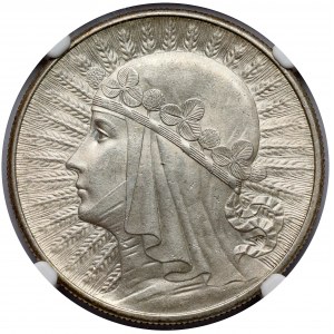 Głowa Kobiety 10 złotych 1932 bz, Londyn
