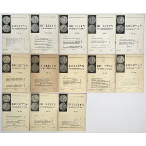 Biuletyny Numizmatyczne 1967 i 1968 (13szt)
