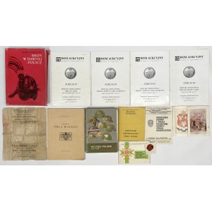 Zestaw literatury falerystycznej + pieczęć lakowa