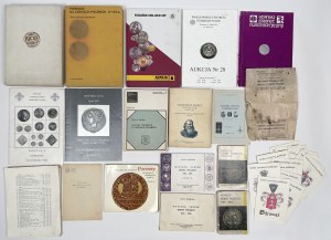 Ensemble de littérature numismatique - catalogues de vente aux enchères, Kalkowski...