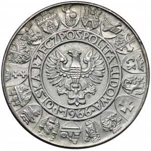 Próba SREBRO 100 złotych 1966 Mieszko... półpostacie