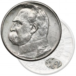 Piłsudski 2 zloty 1936 - année rare