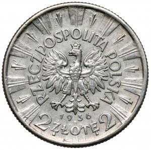 Piłsudski 2 zloty 1936 - année rare