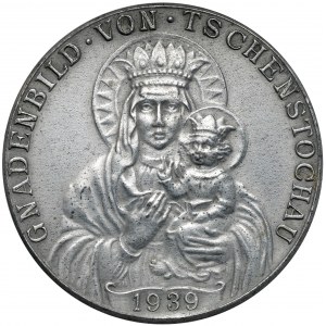 Medal 1939 Matka Boska (Amrogowicza) / Orzeł ze swastyką