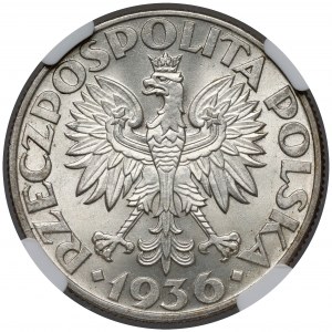 Żaglowiec 5 złotych 1936