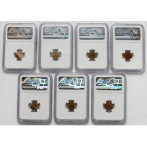 1 grosz 1993-2006 - zestaw (7szt)