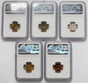 1-10 pennies 1993-2006 - set (5pcs)
