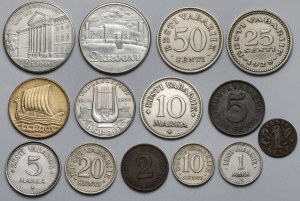 Estonie, 1 envoyé - 2 couronnes 1922-1935 - set (14pcs)