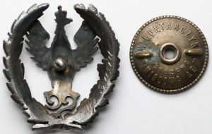 Insigne de l'École de guerre - en ARGENT - pour le Maj.