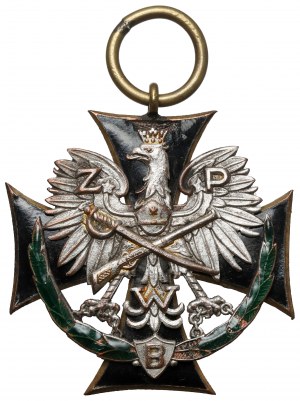 II RP, Commemorative badge, Union of Societies of Insurgents and Warriors on the territory of the District Command of Corps VII [838].