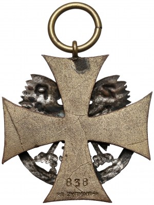 II RP, Commemorative badge, Union of Societies of Insurgents and Warriors on the territory of the District Command of Corps VII [838].