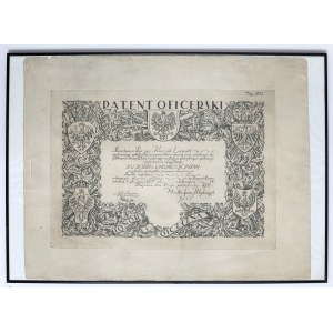 Patent Oficerski - dla por. Leopolda Korczaka
