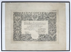 Officer's Patent - for Lt. Leopold Korczak