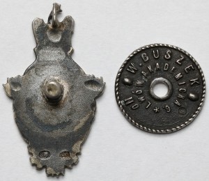 Insigne, École polytechnique de Lviv 1844 - Litteris et Artibus - en ARGENT