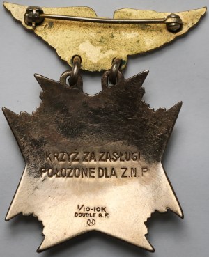II RP, Croix pour services méritoires rendus à l'Union nationale polonaise (ZNP)