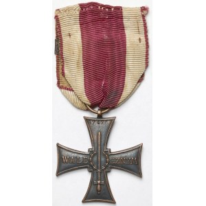 II RP, Krzyż Walecznych 1920 mały Knedler [47476] - z jednym okuciem