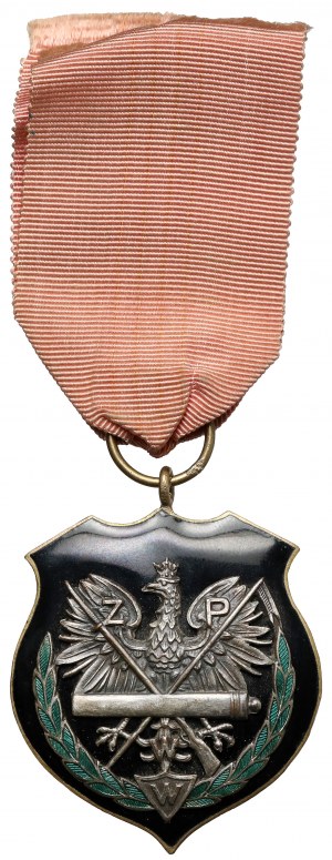II RP, Commemorative badge, Union of Societies of Insurgents and Warriors on the territory of the District Command of Corps VII [50].