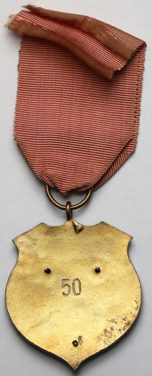 II RP, Commemorative badge, Union of Societies of Insurgents and Warriors on the territory of the District Command of Corps VII [50].